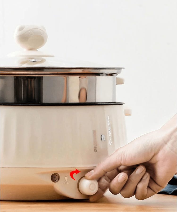 Panela Elétrica Multiuso com Fundo Antiaderente Coleção Cozinha - Panela Elétrica Multiuso com Fundo Antiaderente Design & Casa