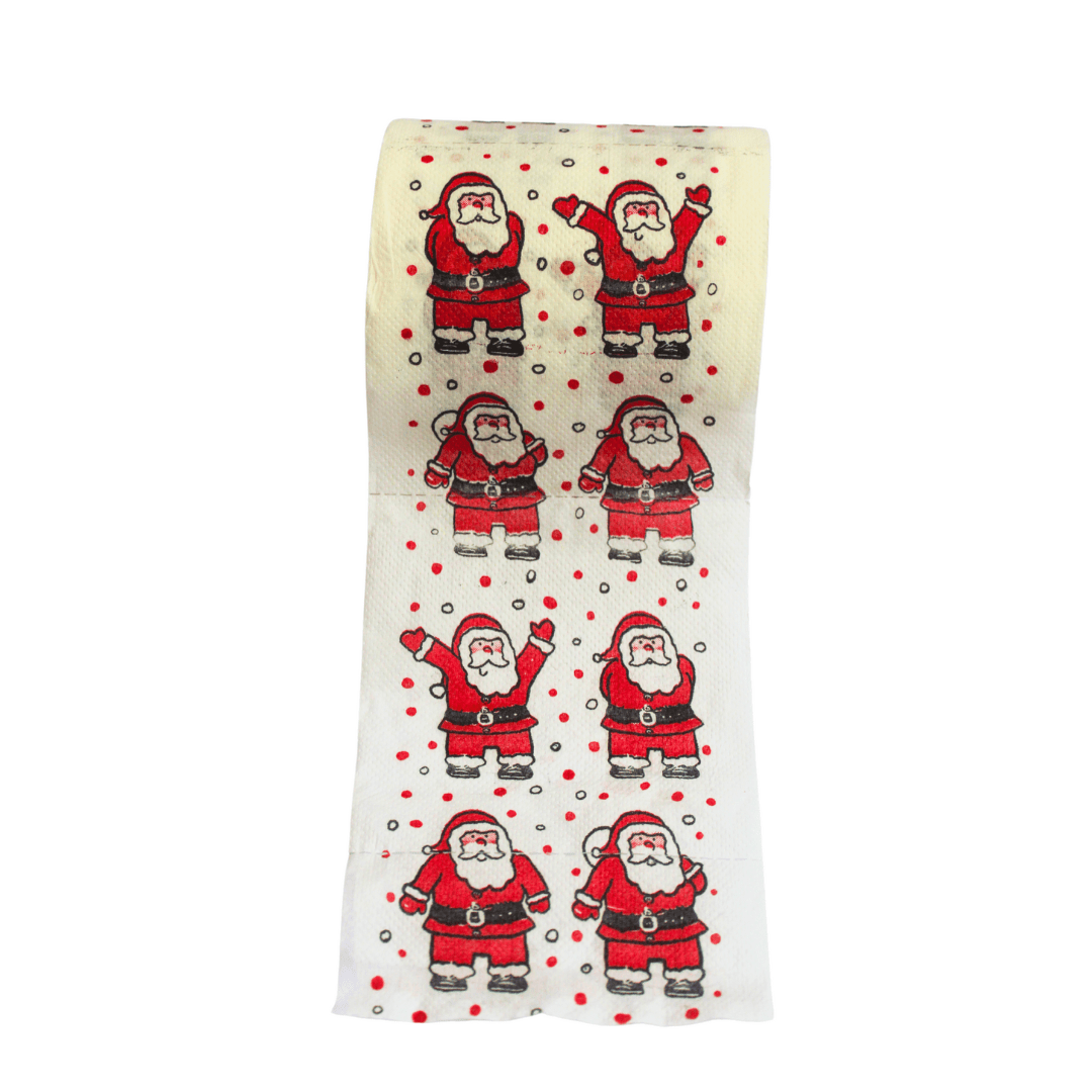 Papel Higiênico Decorado Papai Noel Tábua de Carne com Decoração Natalina Design & Casa