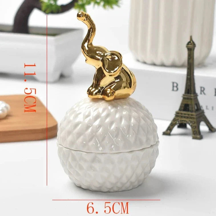 Porta Joia De Cerâmica Branco Porta Joia De Cerâmica Branco LightHousi