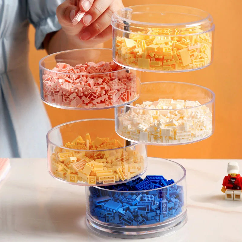 Porta Joia Organizador Transparente Com Rotação 360 Graus Porta Joia Organizador Transparente Com Rotação 360 Graus LightHousi