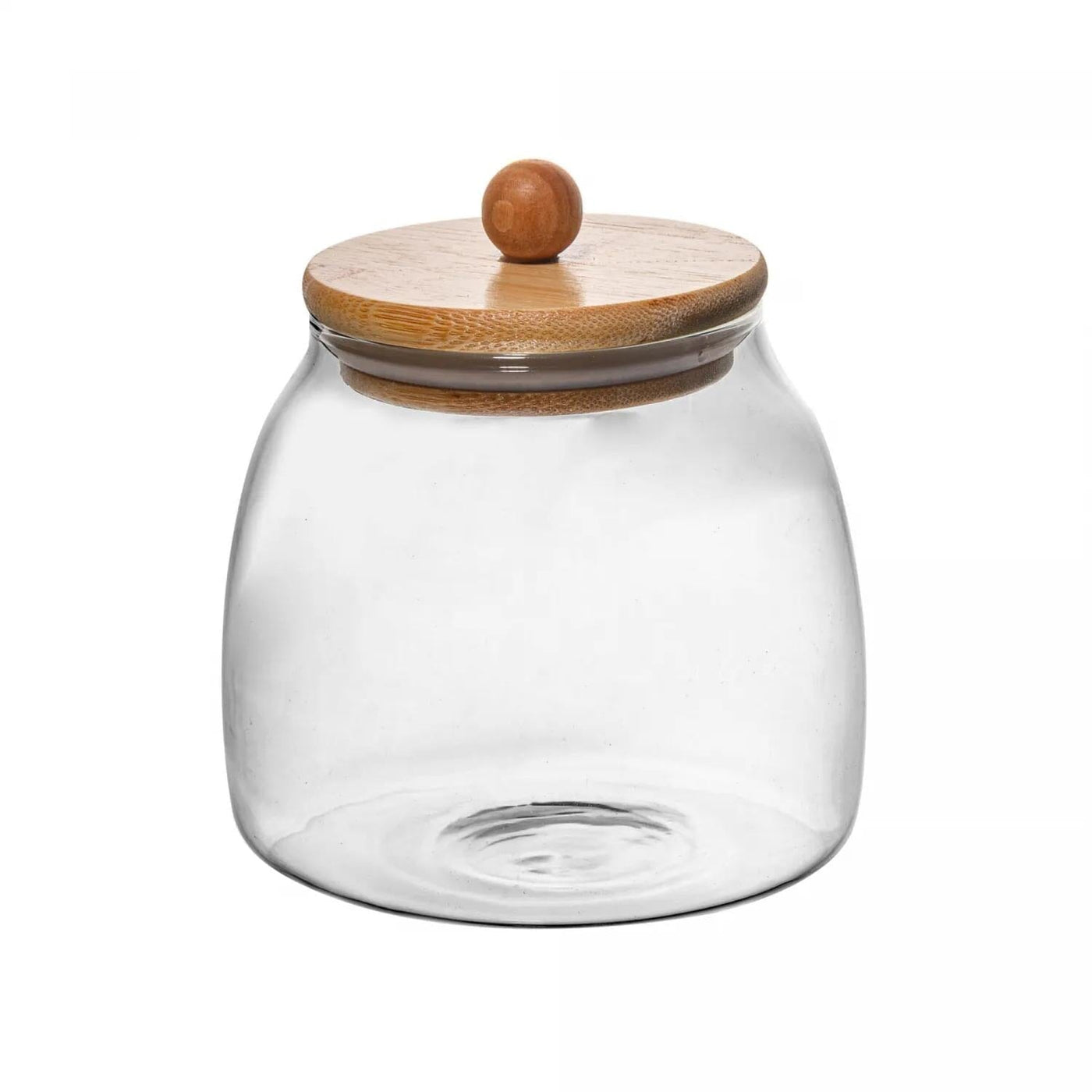 Porta Mantimento de Vidro Borossilicato com Tampa em Bambu 800ml -Wolff Design & Casa