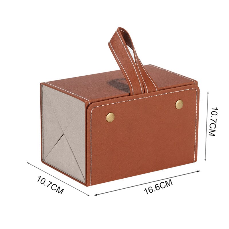 Porta Óculos - Organizador Dobrável em Couro Organizador de Óculos Dobrável em Couro - 2 ou 3 Grades Design & Casa