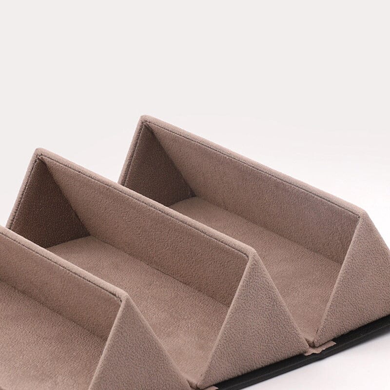 Porta Óculos - Organizador Dobrável em Couro Organizador de Óculos Dobrável em Couro - 2 ou 3 Grades Design & Casa