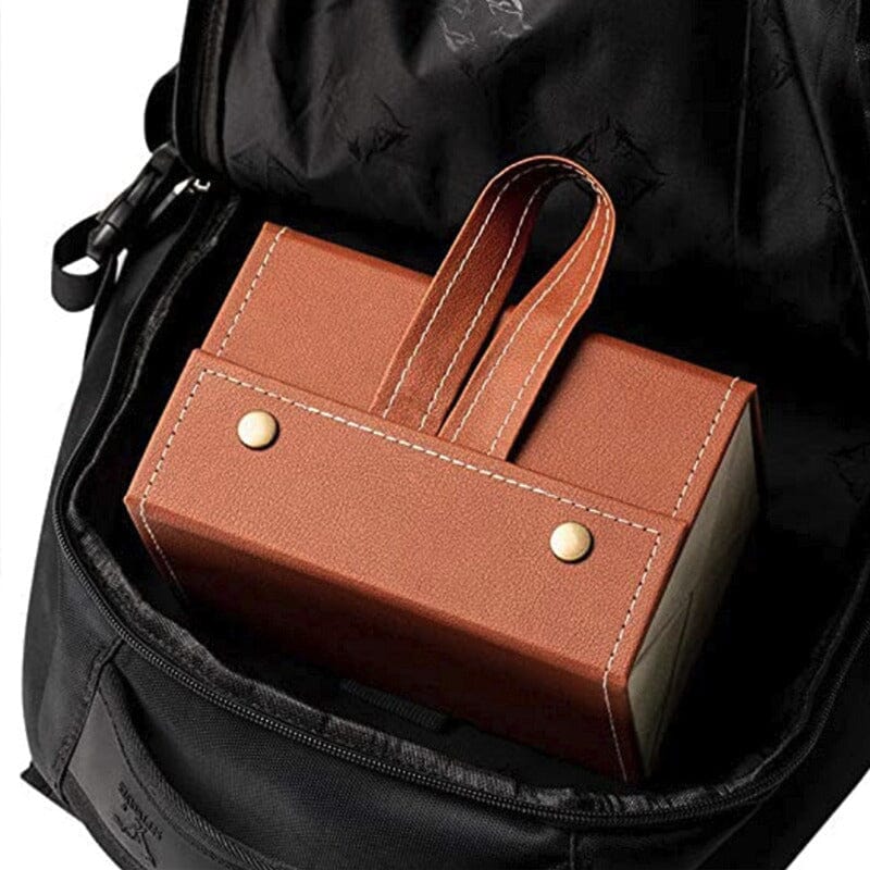 Porta Óculos - Organizador Dobrável em Couro Organizador de Óculos Dobrável em Couro - 2 ou 3 Grades Design & Casa