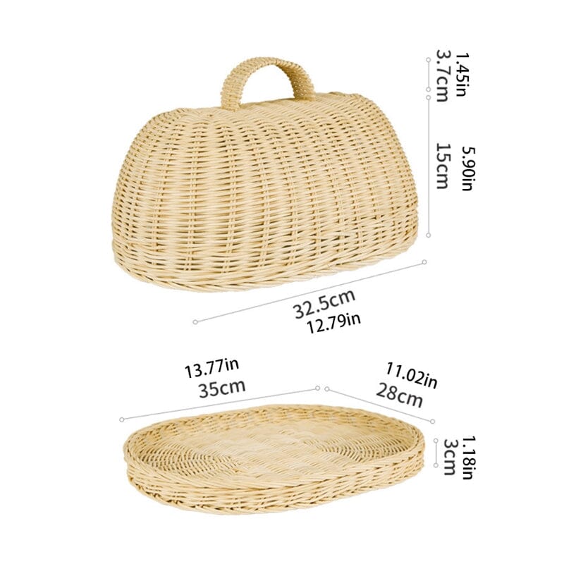 Porta Pão e Alimentos de Rattan Porta Pão e Alimentos de Rattan Design & Casa