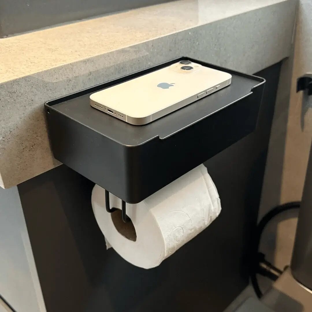 Porta Papel Higiênico e Lenços/Absorvente com Fixação 3M Porta Lenços Umedecidos e Papel Higiênico com Fixação 3M Design & Casa