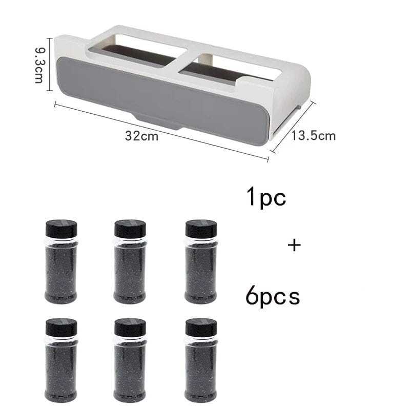 Porta Temperos Com Suporte de Armazenamento Auto Adesivo Porta Temperos Com Suporte de Armazenamento Auto Adesivo Design & Casa