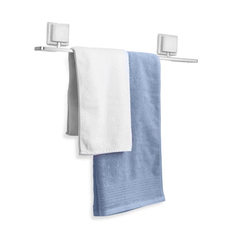 Porta Toalha de Banho Cromo Adesivo Porta Toalha de Banho Cromo Adesivo Design & Casa Cromo