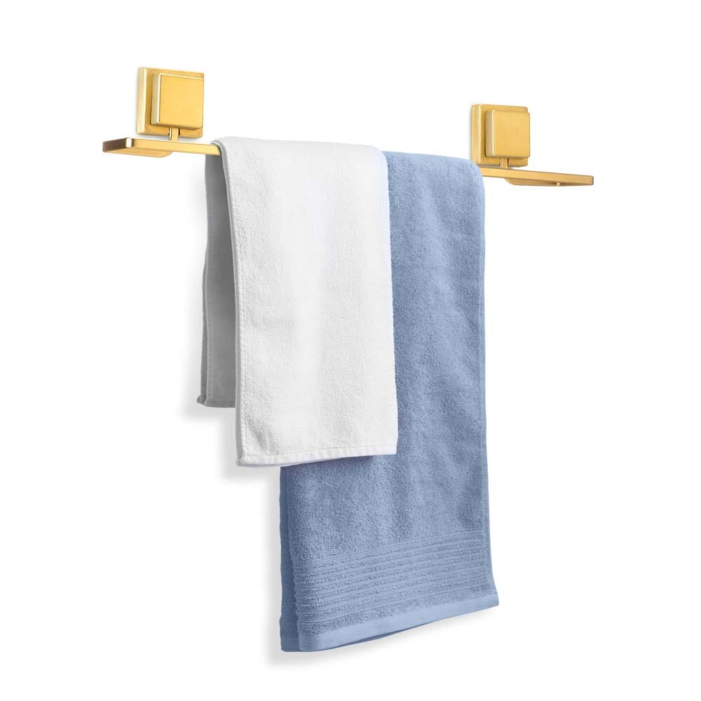 Porta Toalha de Banho Dourado Adesivo Porta Toalha de Banho Dourado Adesivo Design & Casa Dourado