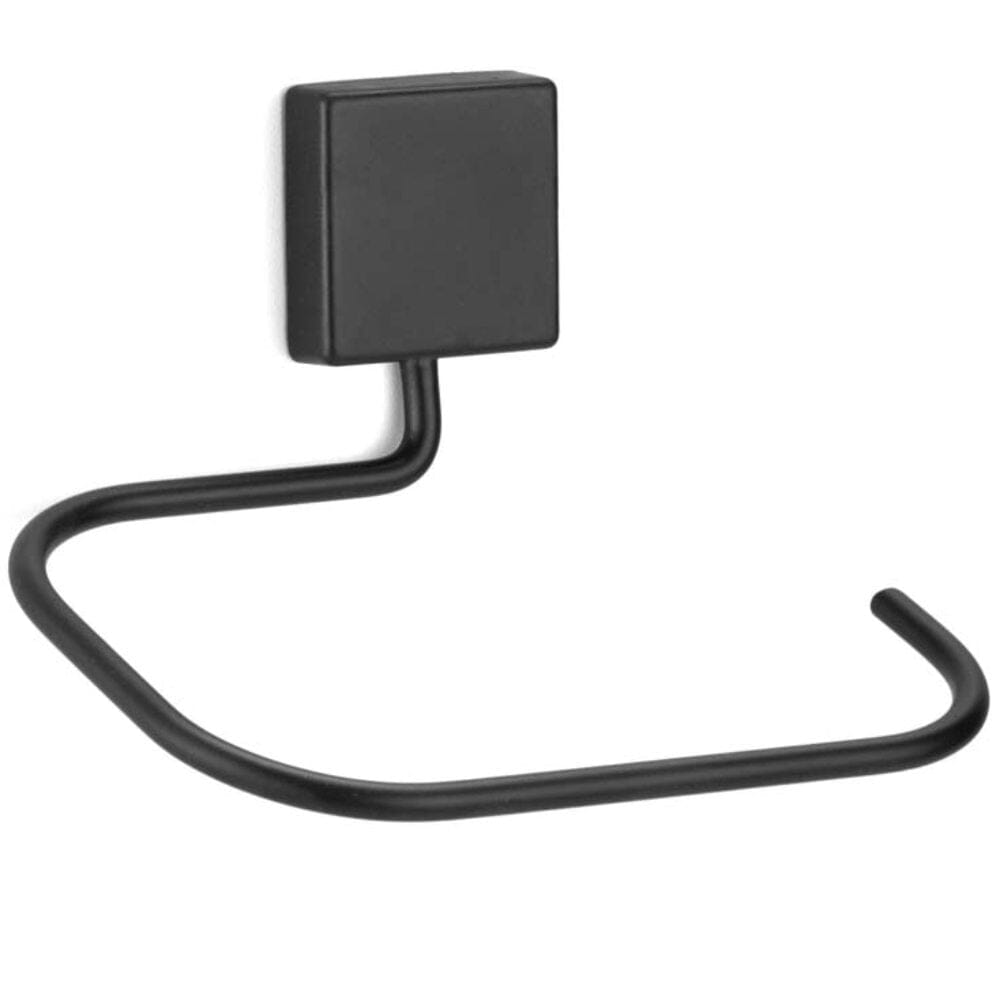 Porta Toalha de Rosto Preto Porta Toalha de Rosto Preto Design & Casa