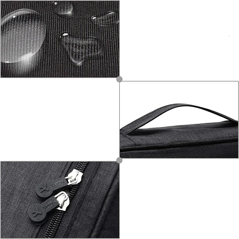 Portable Digital Storage Bag USB Gadget Waterproof Cable Organizer Pouch Electronics Devices Accessories Digitals Pack Supplies Design & Casa