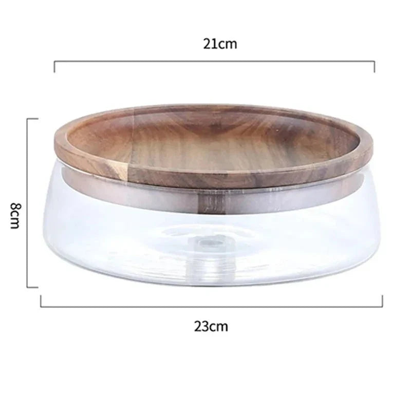 Pote De Vidro Decorativo Com Tampa Pote De Vidro Decorativo Com Tampa LightHousi