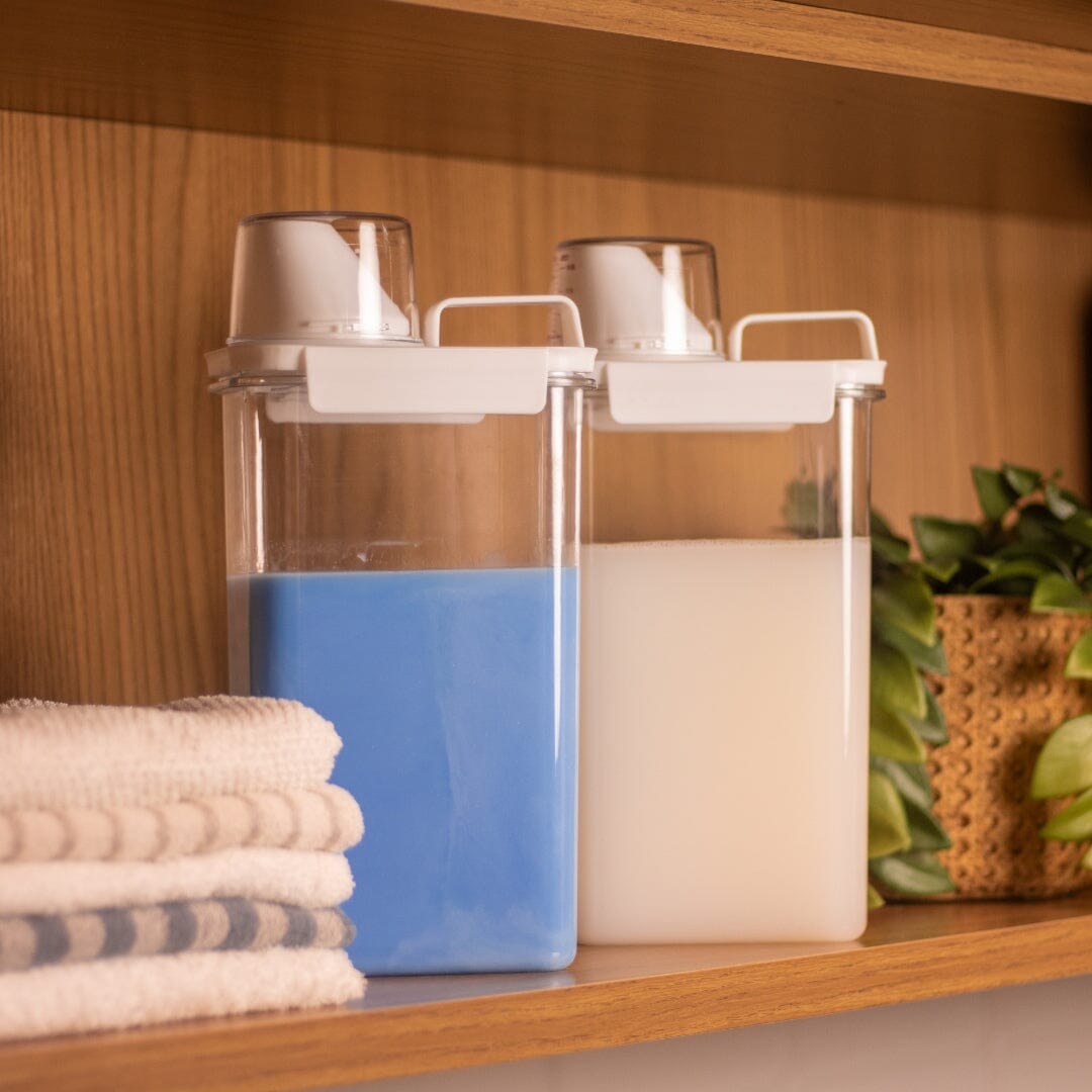 Pote Hermético com Medidor Design & Casa Lavanderia 01 - Porta Sabão em Pó Lavanderia 02 Design & Casa