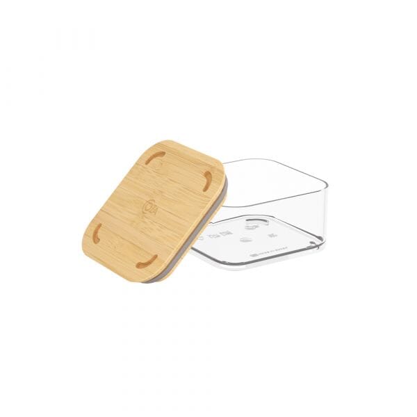 Pote Hermético com Tampa de Bambu 230ml Coleção Potes Herméticos- Pote Hermético com Tampa de Bambu 230ml Design & Casa