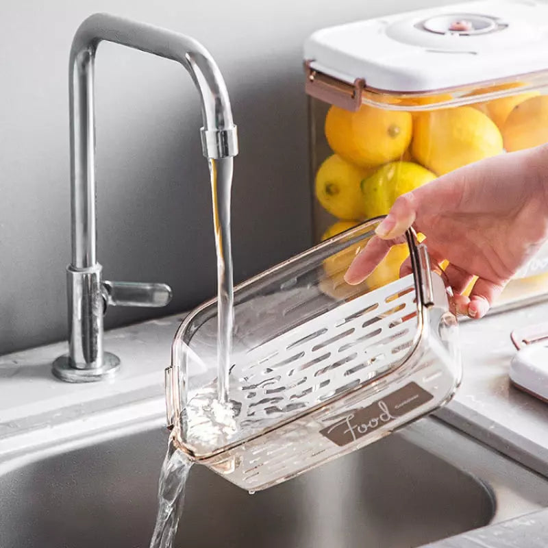 Pote Hermético com Tampa e Seladora a Vácuo Pote Hermético com Tampa e Seladora a Vácuo LightHousi