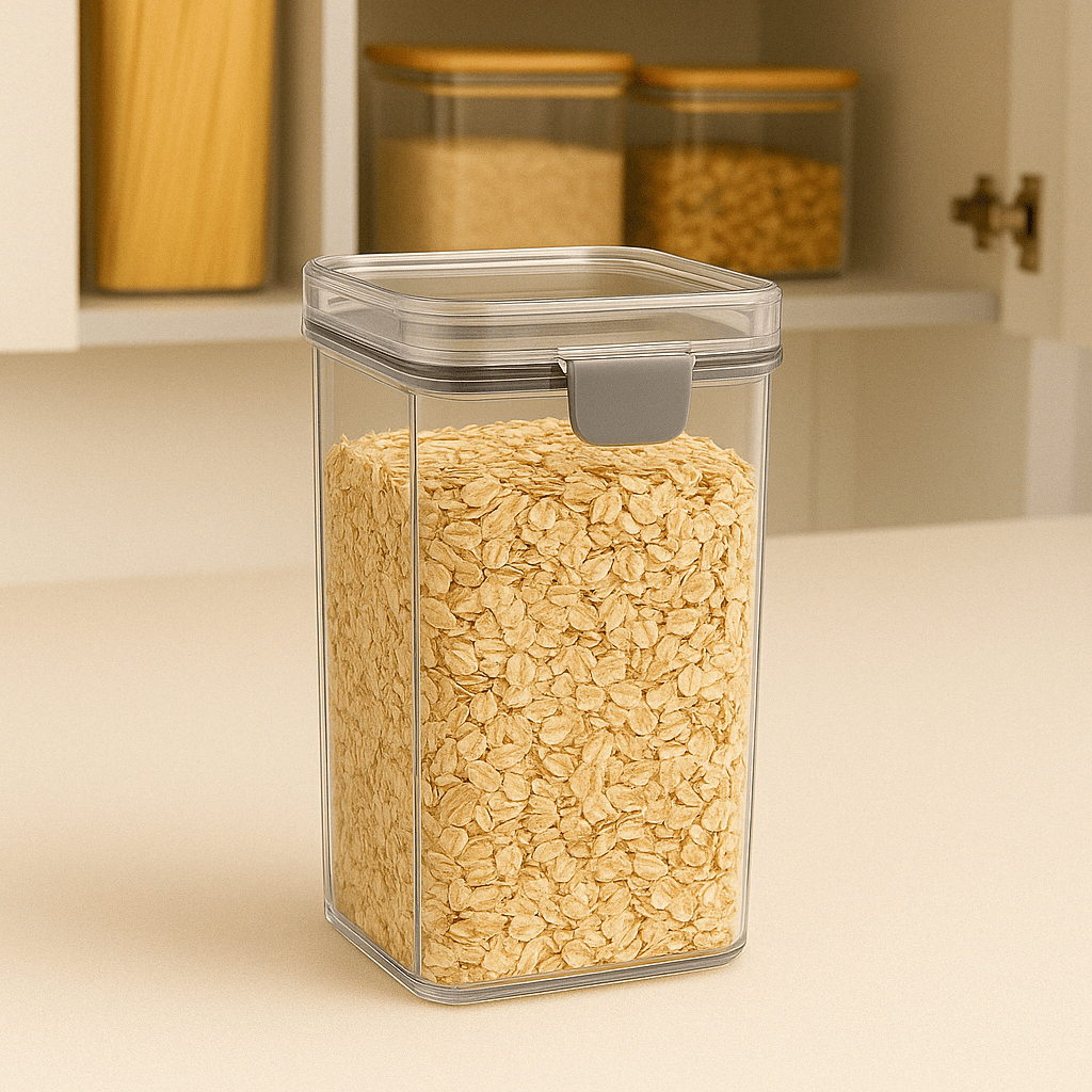 Pote Hermético com Travas Laterais 1,5L Coleção Potes Herméticos- Pote Hermético com Travas Laterais 1,5L Design & Casa