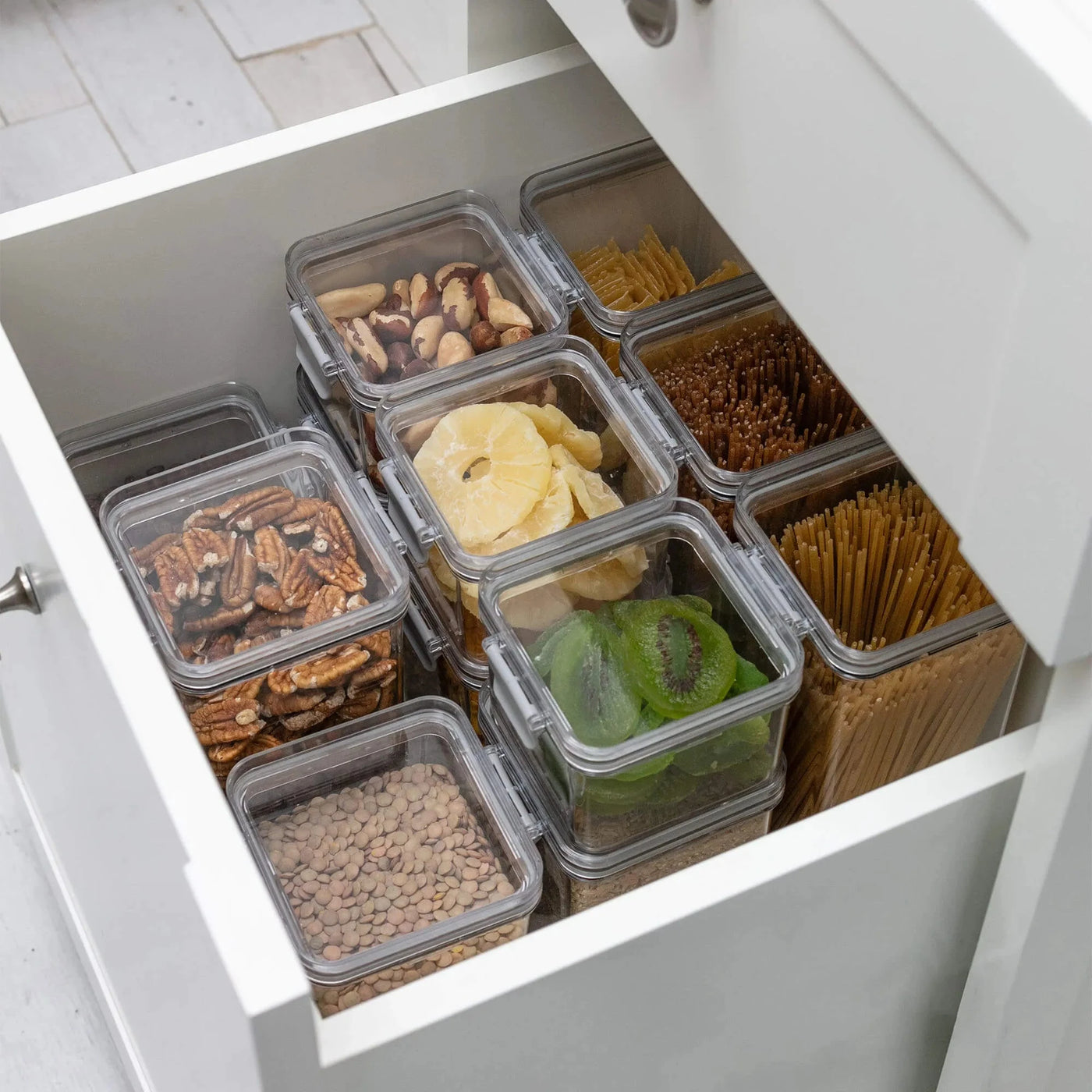 Pote Hermético com Travas Laterais 400ml Coleção Potes Herméticos- Pote Hermético com Travas Laterais 400ml Design & Casa