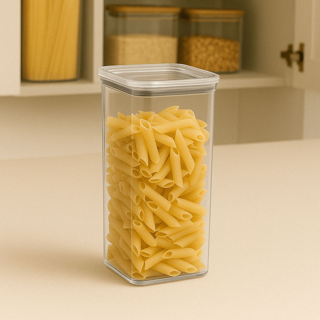 Pote Hermético Transparente com Vedação 1,2L Coleção Potes Herméticos- Pote Hermético Transparente com Vedação 1,2L Design & Casa