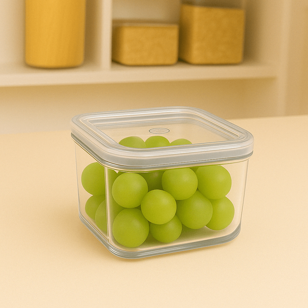 Pote Hermético Transparente com Vedação 230ml Coleção Potes Herméticos- Pote Hermético Transparente com Vedação 230ml Design & Casa