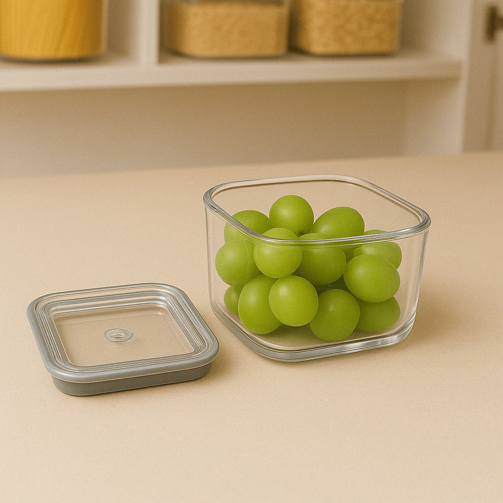 Pote Hermético Transparente com Vedação 230ml Coleção Potes Herméticos- Pote Hermético Transparente com Vedação 230ml Design & Casa