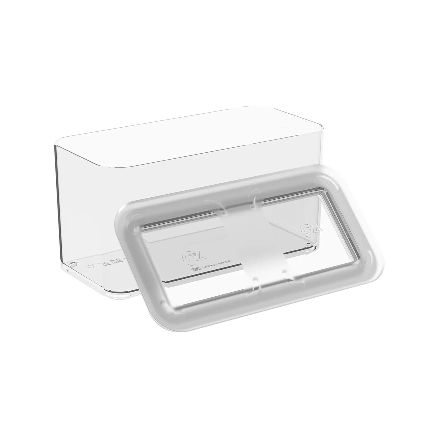 Pote Hermético Transparente Retangular com Vedação 1,3L Coleção Potes Herméticos- Pote Hermético Transparente Retangular com Vedação 1,3L Design & Casa