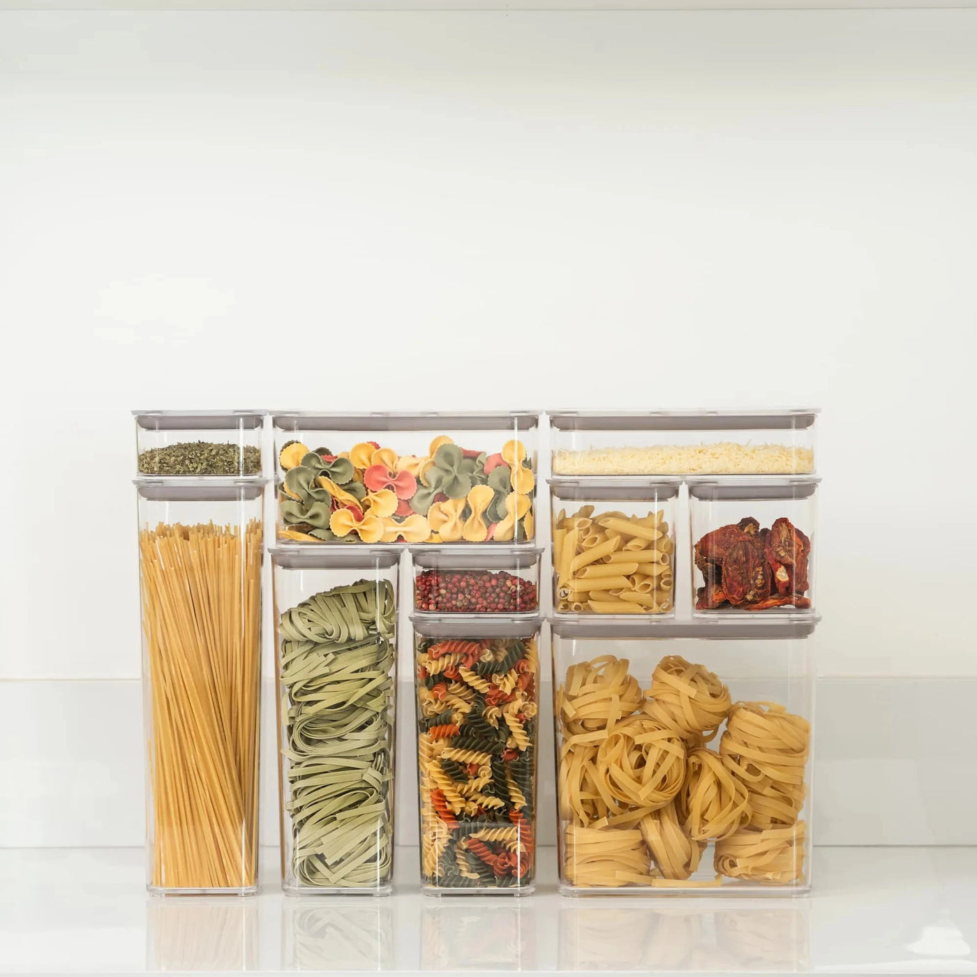 Pote Hermético Transparente Retangular com Vedação 2,7L Coleção Potes Herméticos- Pote Hermético Transparente Retangular com Vedação 2,7L Design & Casa