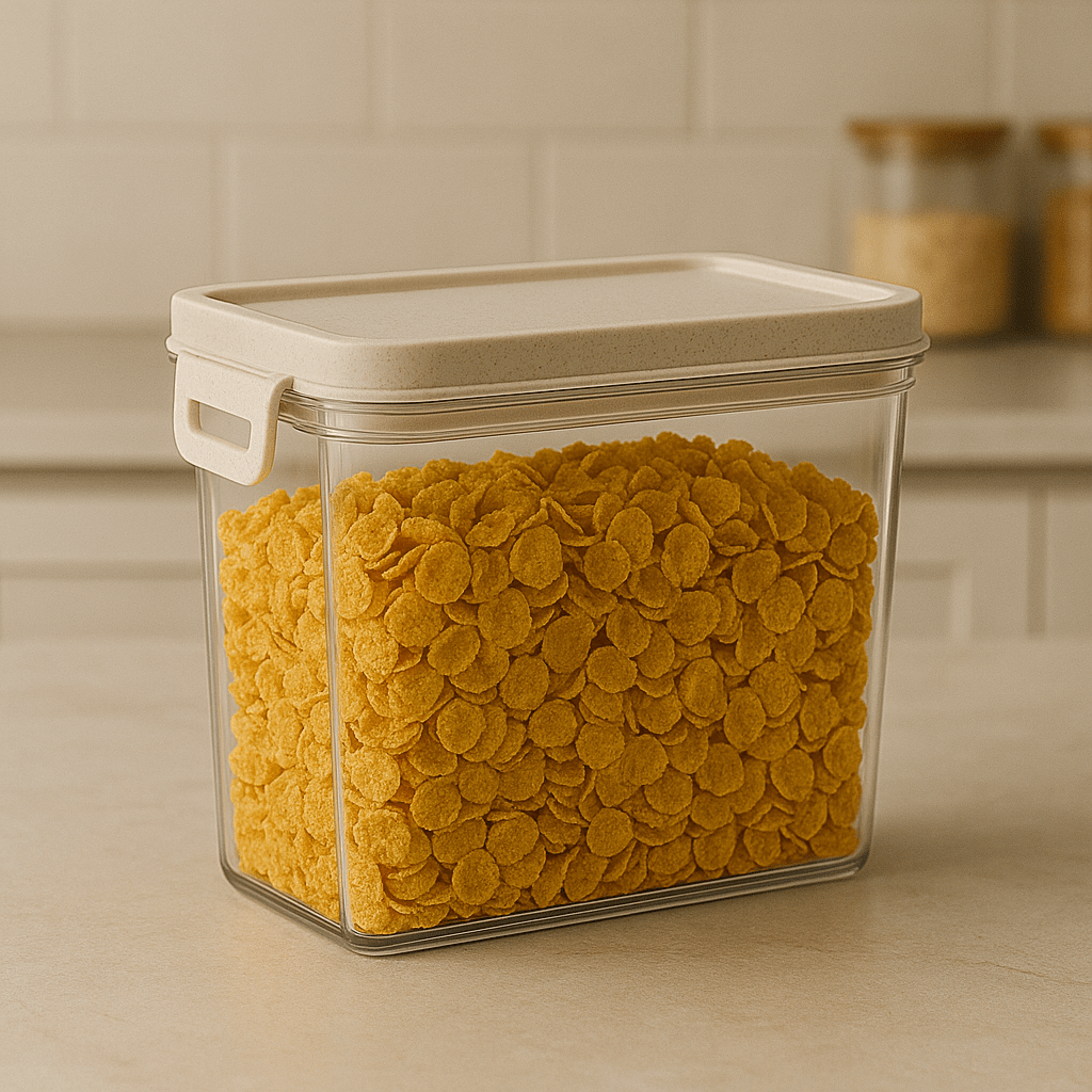 Pote Hermético Trava Mais Cristal Retangular 1,8L Pote Hermético Trava Mais Cristal Retangular 1,8L Design & Casa