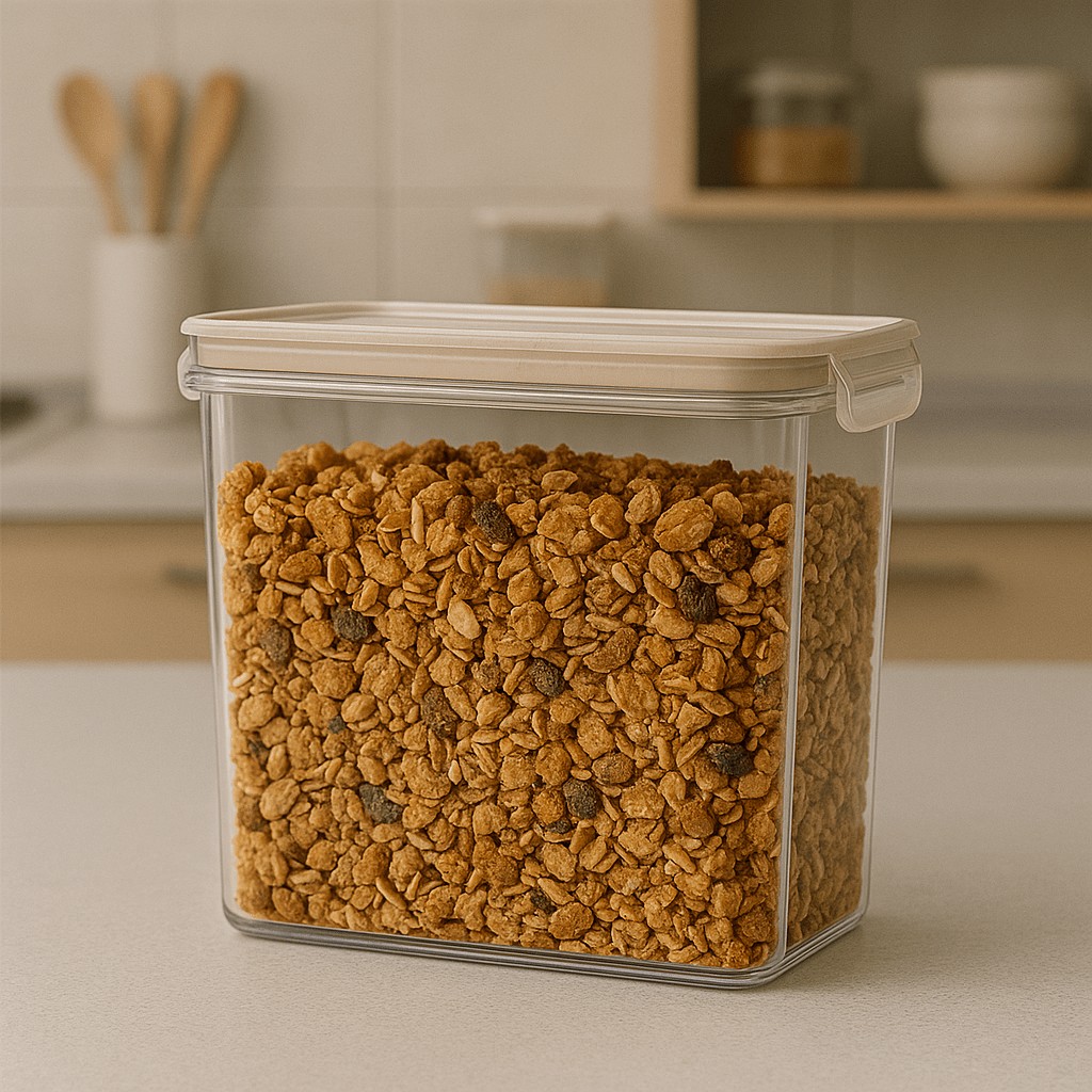 Pote Hermético Trava Mais Cristal Retangular 1,9L Pote Hermético Trava Mais Cristal Retangular 1,9L Design & Casa