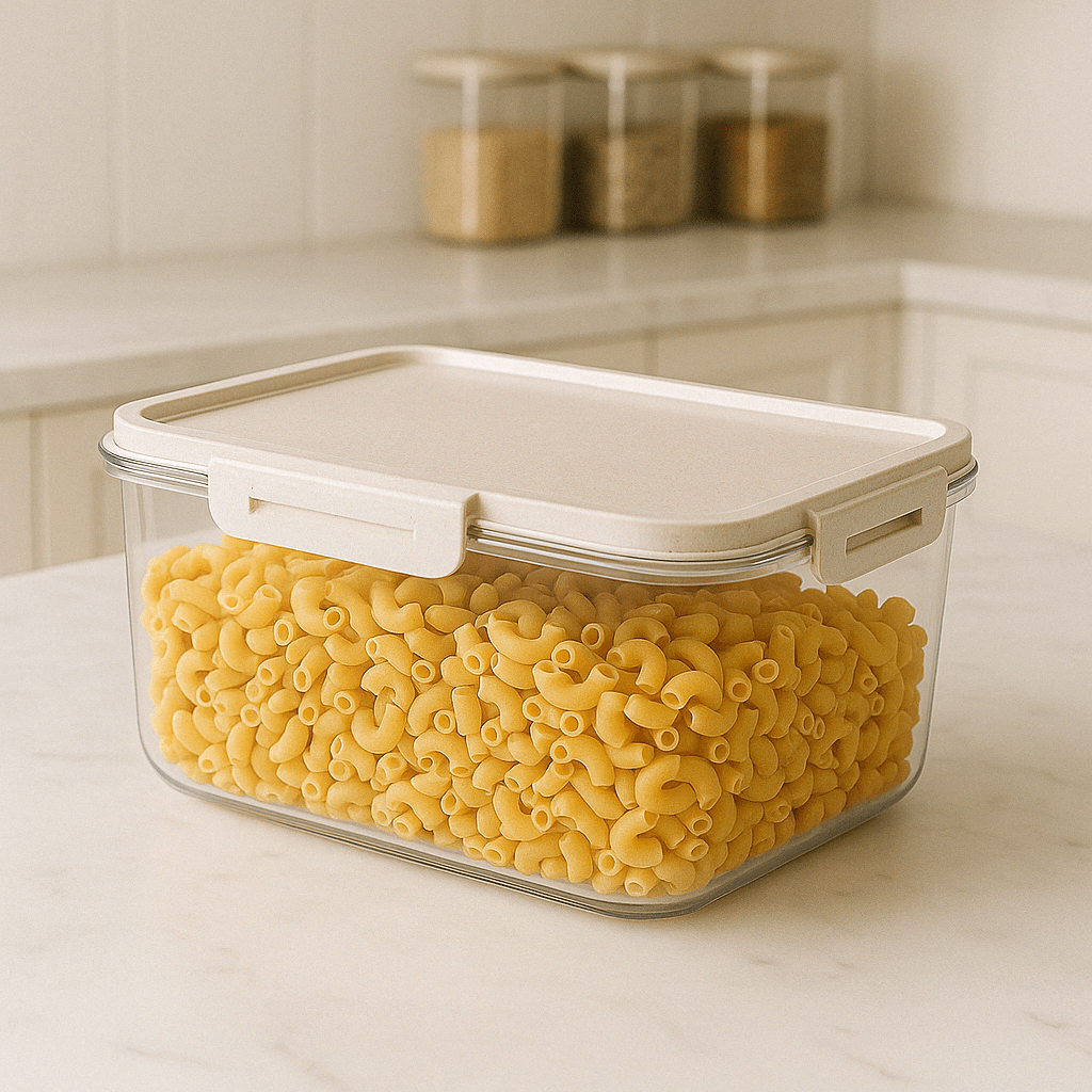 Pote Hermético Trava Mais Cristal Retangular 2,6 L Pote Hermético Trava Mais Cristal Retangular 2,6 L Design & Casa