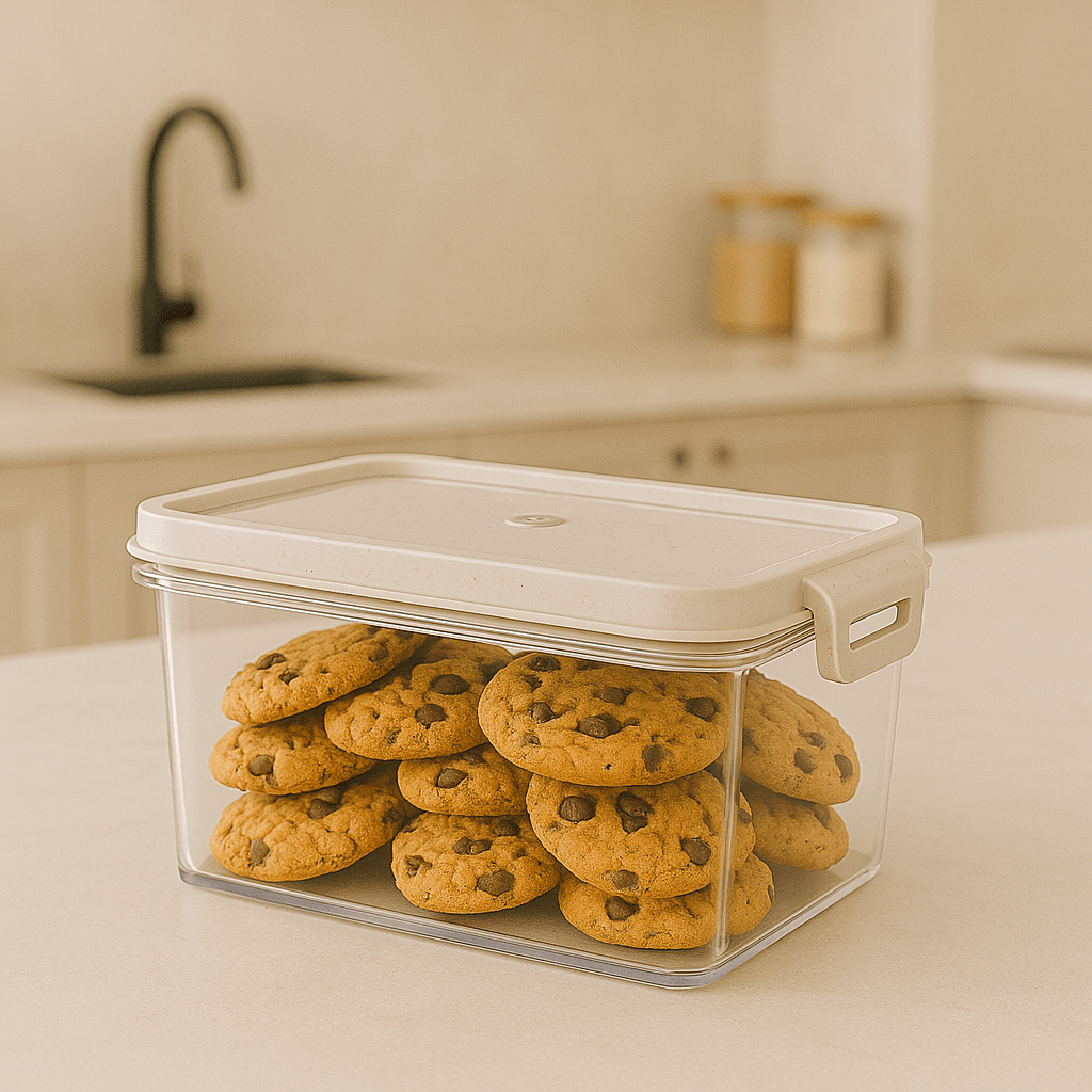 Pote Hermético Trava Mais Cristal Retangular 875ml Pote Hermético Trava Mais Cristal Retangular 875ml Design & Casa