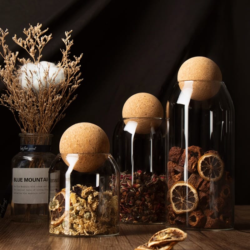 Potes de Vidro com Tampa Borossilicato Potes de Vidro com Tampa Borossilicato LightHousi