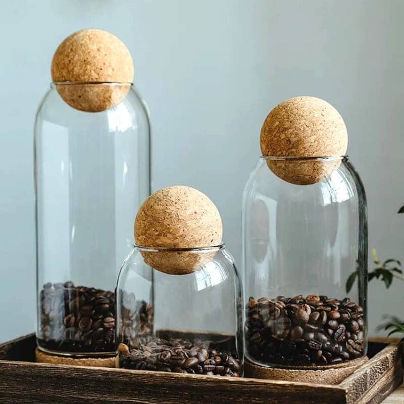 Potes de Vidro com Tampa Borossilicato Potes de Vidro com Tampa Borossilicato LightHousi Kit 3 Peças