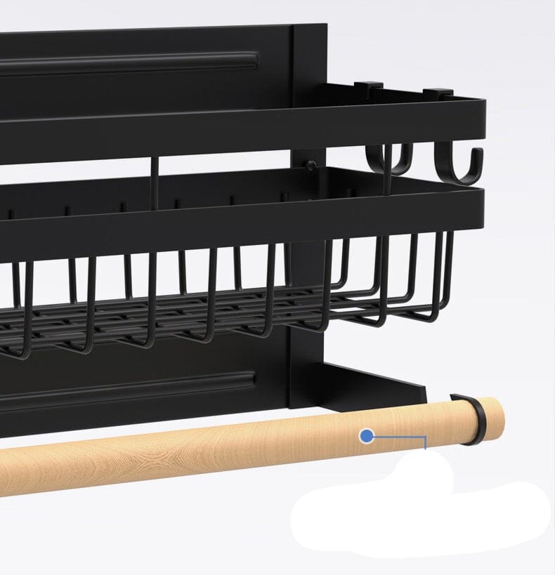 Prateleira Magnética Com Ganchos Para Geladeira Prateleira Magnética Com Ganchos Para Geladeira LightHousi