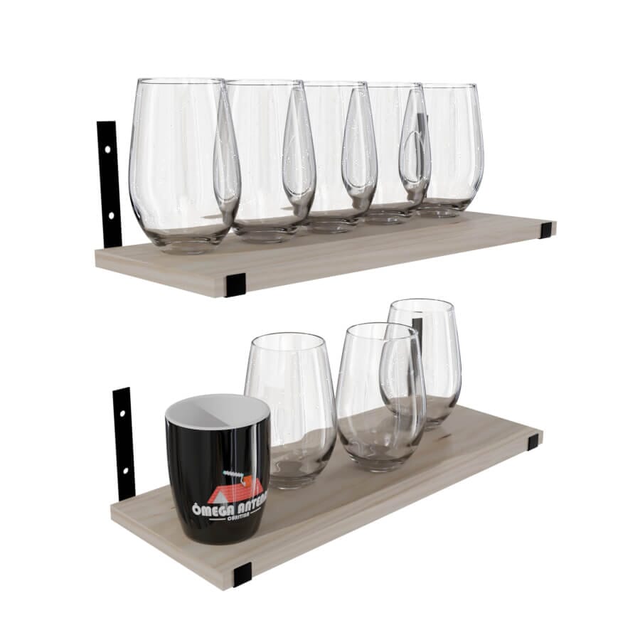 Prateleira Nicho De Parede Estilo Industrial Prateleira Nicho De Parede Estilo Industrial Design & Casa 20 x 60 Mão Francesa Completa