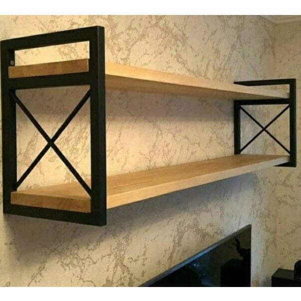 Prateleira Nicho De Parede Estilo Industrial Prateleira Nicho De Parede Estilo Industrial Design & Casa 20 x 60cm Completa