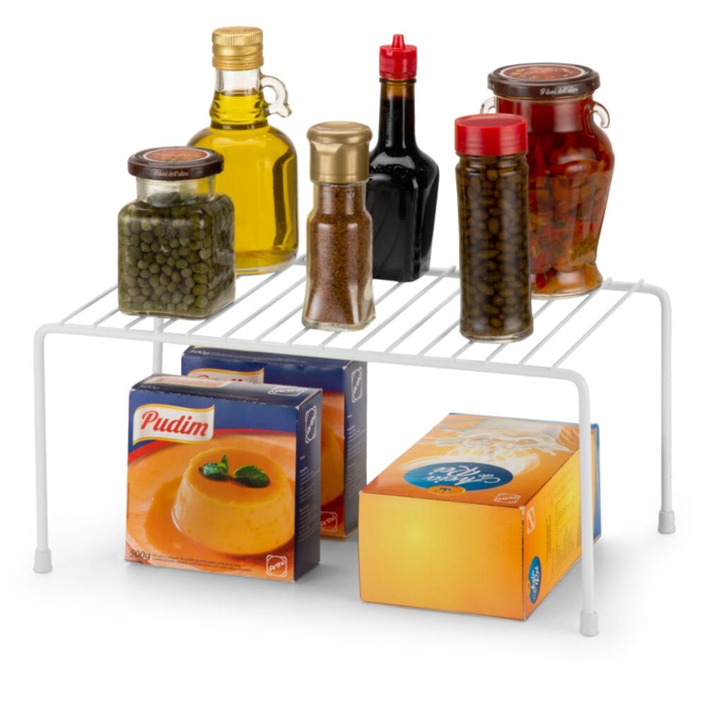 Prateleira Organizadora Branca 33cm Com Ponteira Plástica Prateleira Organizadora Branca 33cm Com Ponteira Plástica Design & Casa