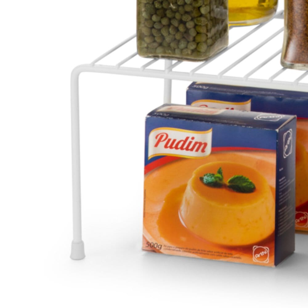 Prateleira Organizadora Branca 33cm Com Ponteira Plástica Prateleira Organizadora Branca 33cm Com Ponteira Plástica Design & Casa