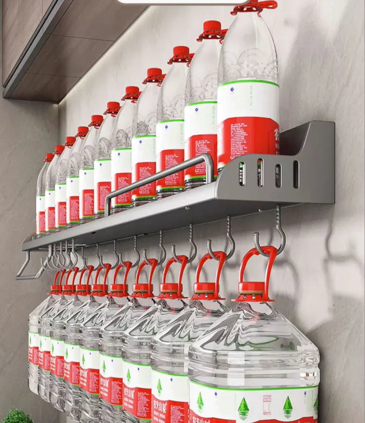 Prateleira para Cozinha Organizador de Temperos e Utensílios Aço Inoxidável Prateleira para Cozinha Instalação Sem Furos - Coleção Cozinha Design & Casa