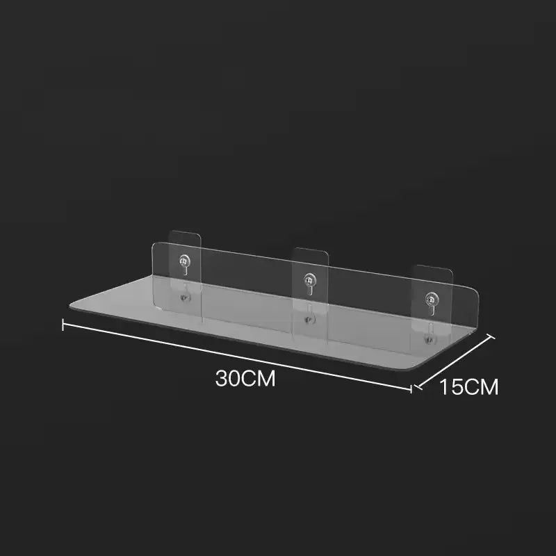 Prateleira Suspensa de Acrílico Prateleira Suspensa de Acrílico Design & Casa