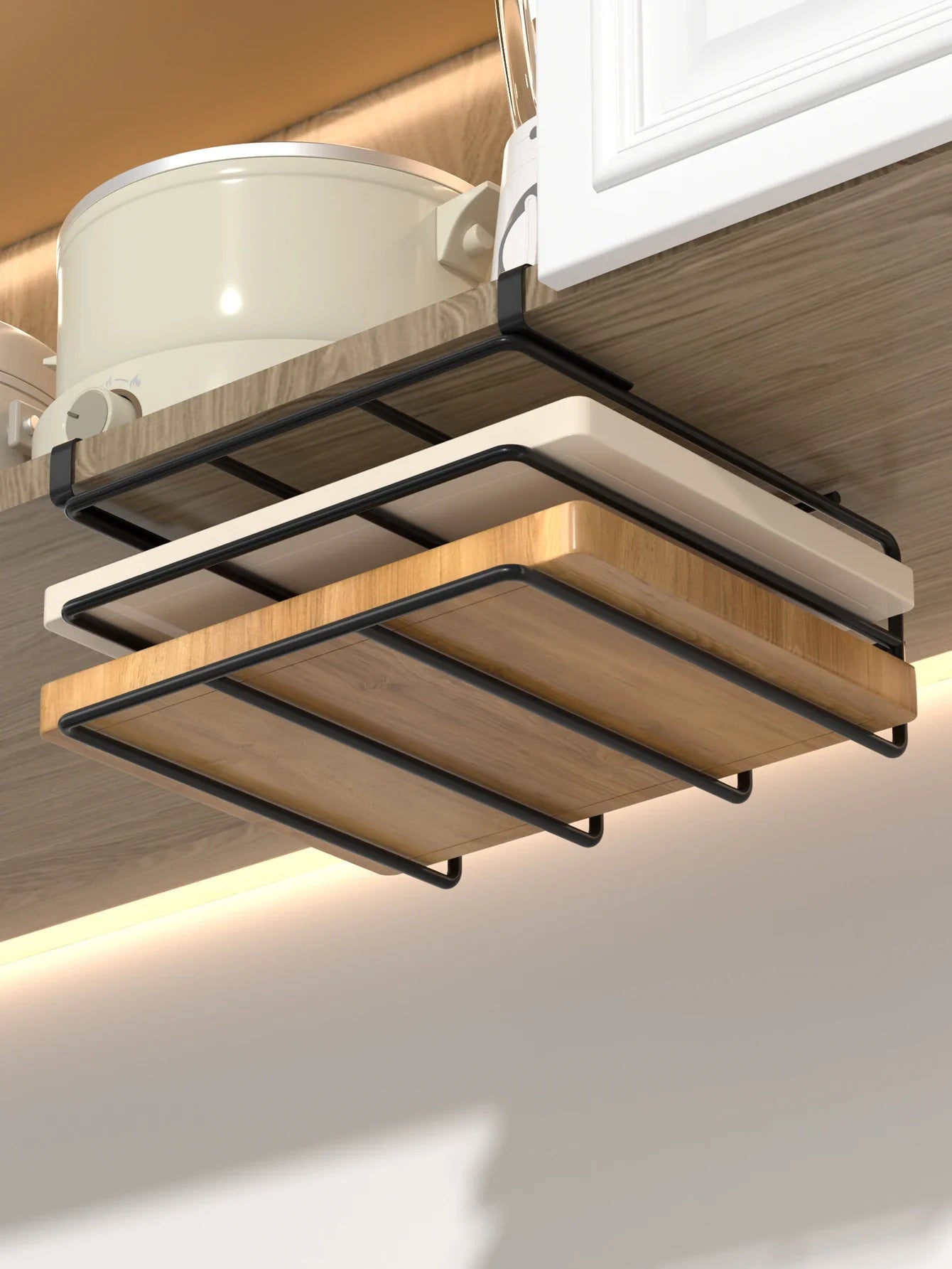 Prateleira Suspensa De Ferro Preta Prateleira Suspensa De Ferro Preta LightHousi