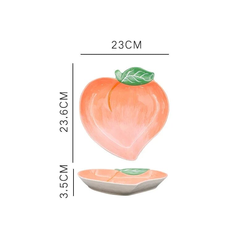 Prato Decorado em Cerâmica Frutas Design & Casa