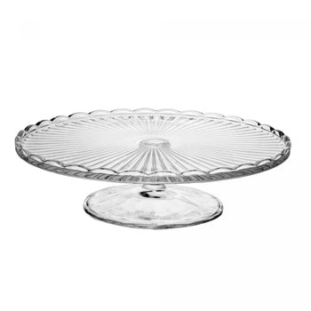 Prato para Bolo com Pé de Vidro e Tampa Bangkok 29cm x 21cm - Wolff Design & Casa