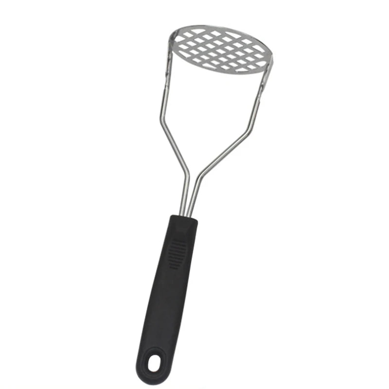 Pressed Potato Masher Puree Juice Maker Potato Pusher Smooth Mashed Potatoes Crusher Fruit Tools Easy To Operate Durabl Gadgets Design & Casa black