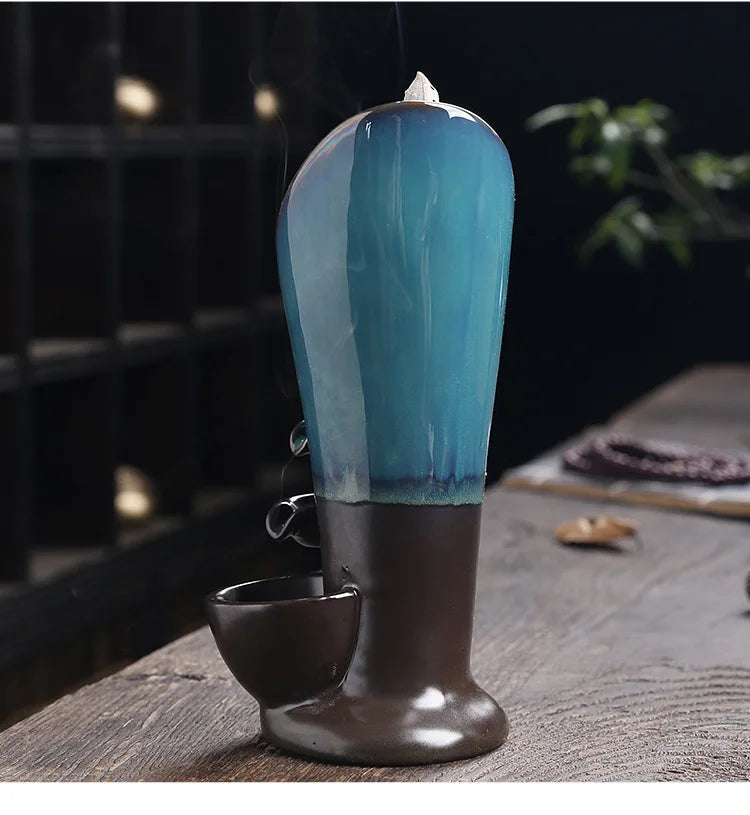 Queimador de Incenso com Design Artesanal em Cerâmica Coleção Utilidades - Queimador de Incenso com Design Artesanal em Cerâmica Design & Casa