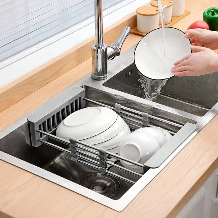 Rack de Pia de Cozinha Drenagem Versátil Rack de Pia de Cozinha Drenagem Versátil Design & Casa