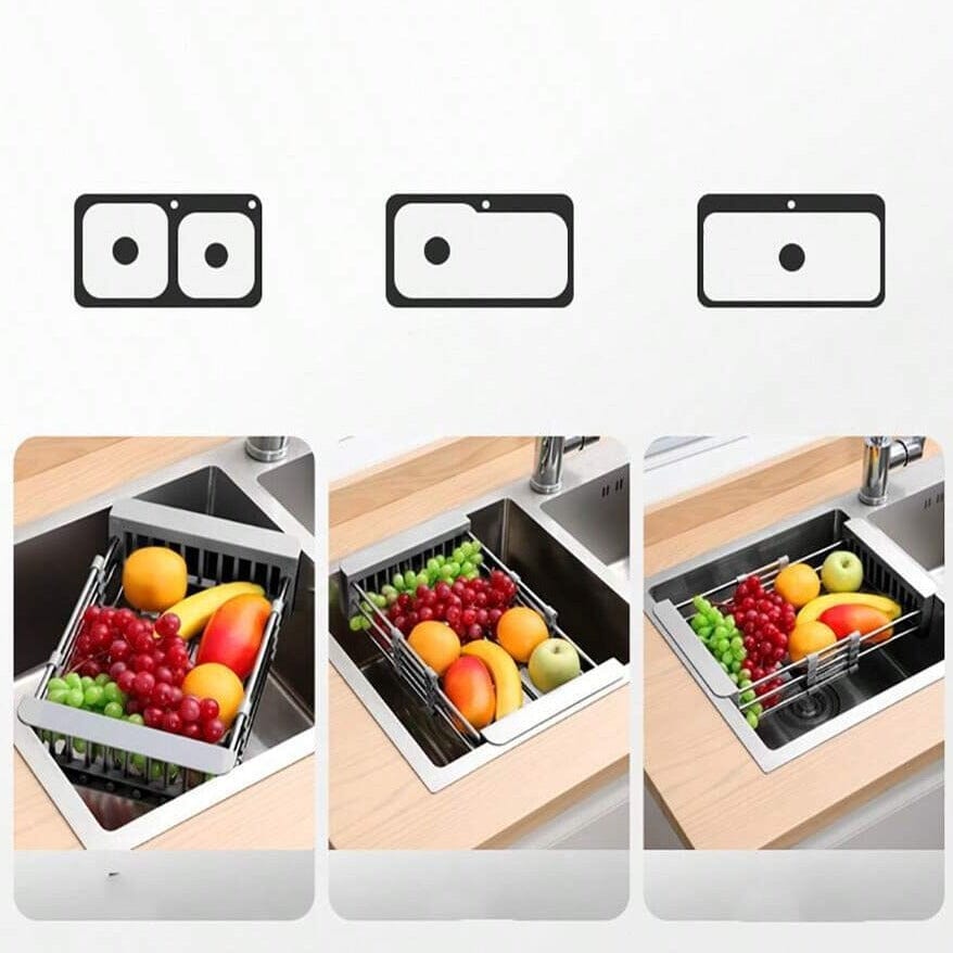 Rack de Pia de Cozinha Drenagem Versátil Rack de Pia de Cozinha Drenagem Versátil Design & Casa