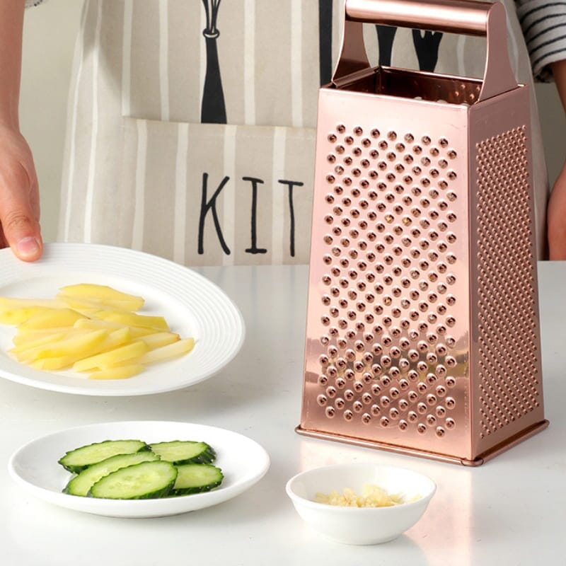 Ralador de Legumes e Queijo Inox Multifuncional Ralador de Legumes e Queijo Inox Multifuncional LightHousi