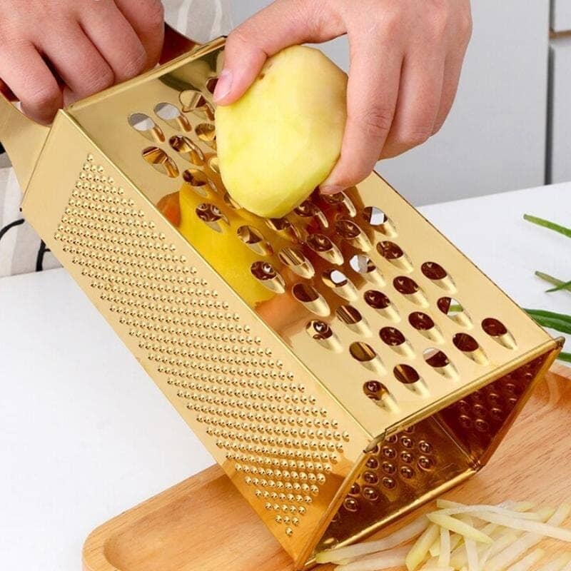 Ralador de Legumes e Queijo Inox Multifuncional Ralador de Legumes e Queijo Inox Multifuncional LightHousi