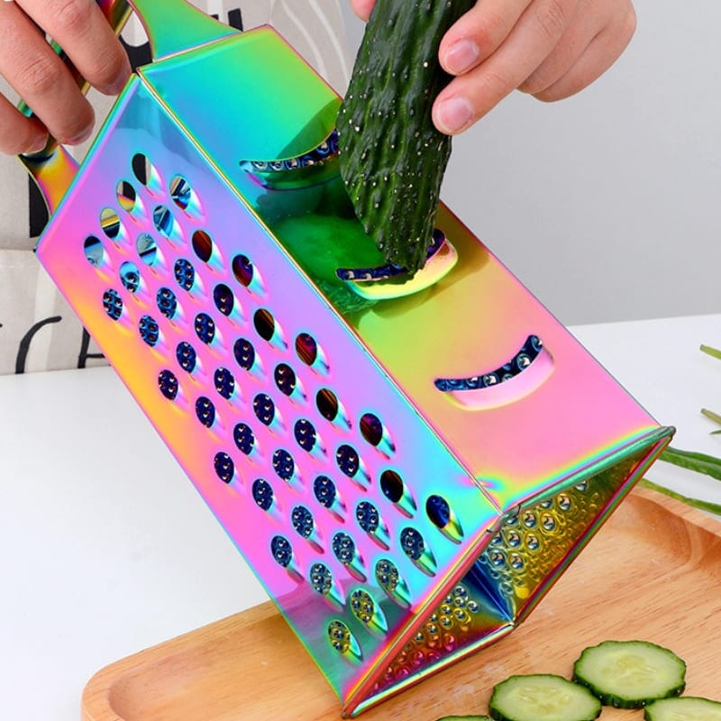 Ralador de Legumes e Queijo Inox Multifuncional Ralador de Legumes e Queijo Inox Multifuncional LightHousi