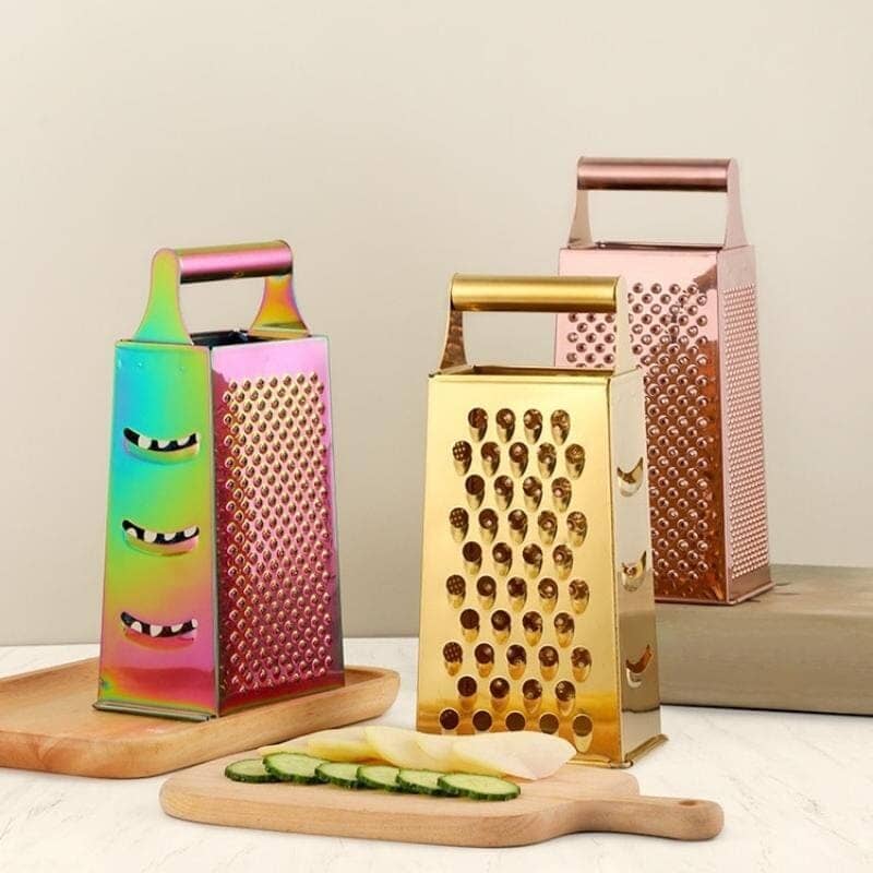 Ralador de Legumes e Queijo Inox Multifuncional Ralador de Legumes e Queijo Inox Multifuncional LightHousi